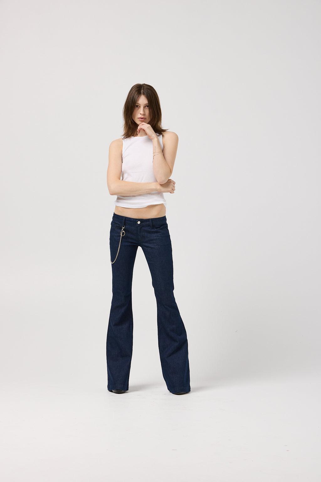 Low-rise bootcut jean with 34 inch inseam in organic stretch denim – The Instigator