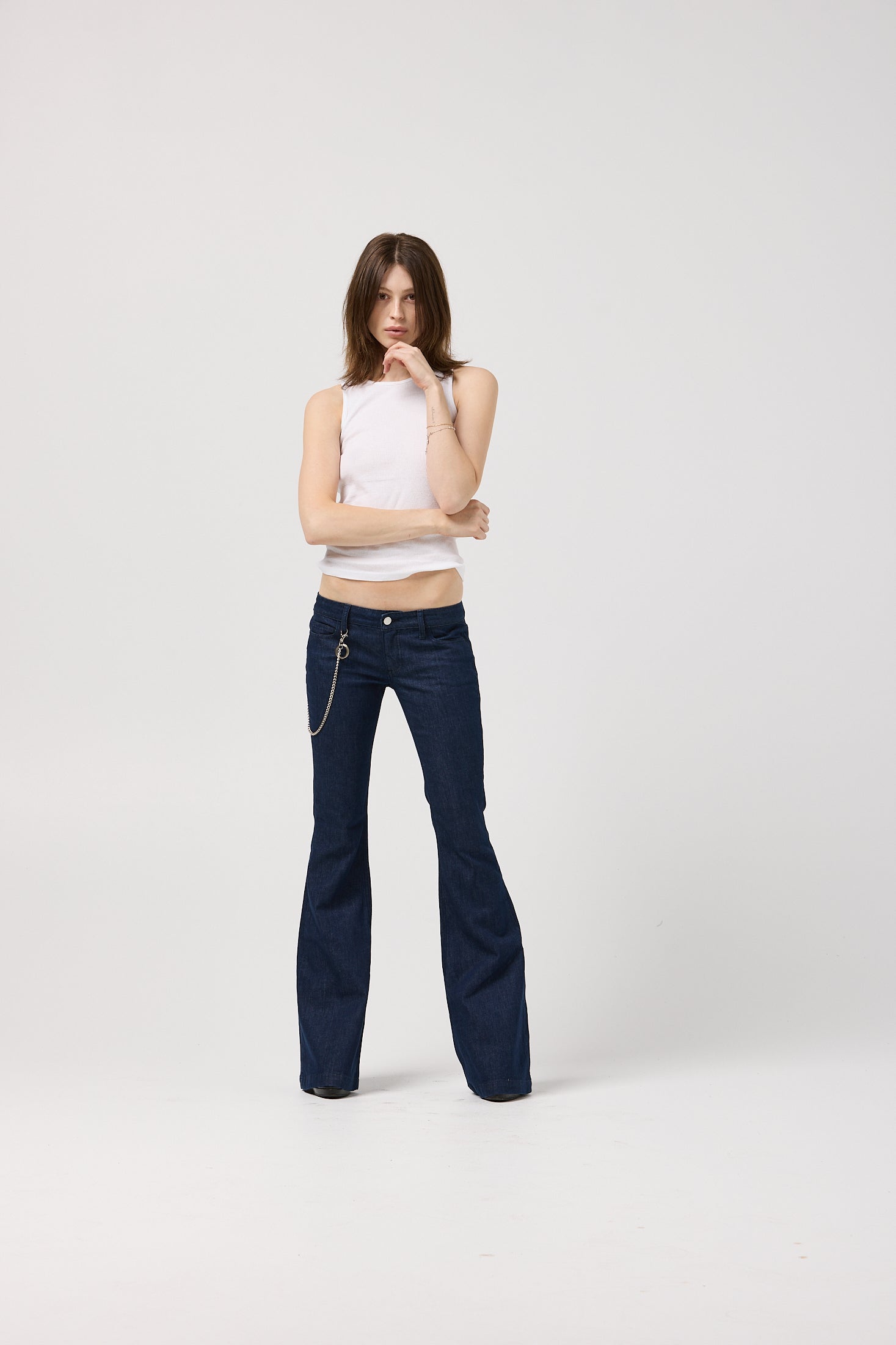 Low-rise bootcut jean with 34 inch inseam in organic stretch denim – The Instigator