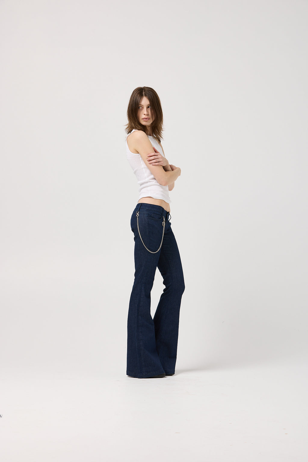 Low-rise bootcut jean with 34 inch inseam in organic stretch denim – The Instigator